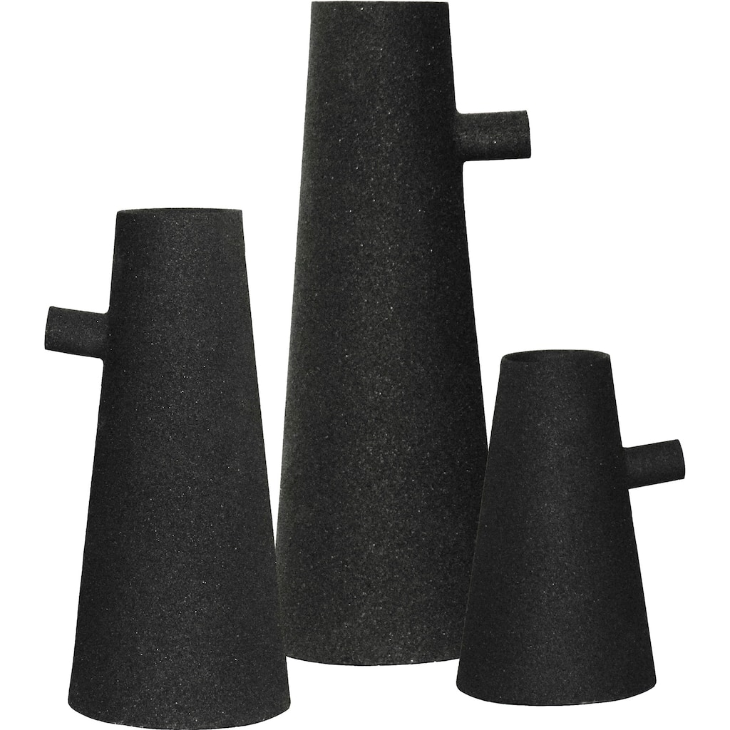 Renwil Aflynta Indoor Iron Vase, Matte Black