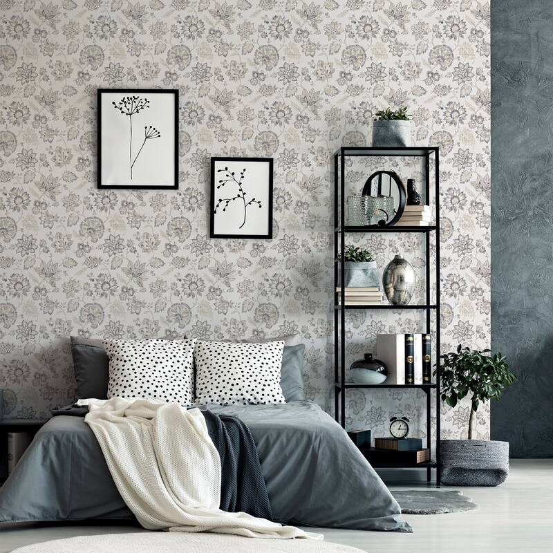 Arthouse Prudie Denim Jacobean Trail Wallpaper