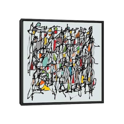 iCanvas "Pollock Wink II" by Angel Estevez Framed Canvas Print