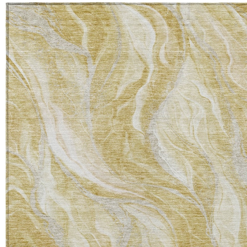 HomeRoots Abstract Transitional Rectangle Outdoor Rug