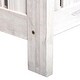 preview thumbnail 4 of 18, Cream White Rustic Solid Fir Wood Storage Boxes with Bench and 4 Wooden Legs for Porch Deck Garden and Balcony