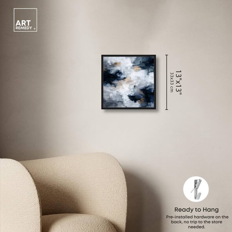Midnight and Ivory II Canvas by Art Remedy
