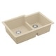 preview thumbnail 43 of 56, Karran Undermount Large/Small Bowl Quartz Kitchen Sink - 32" x 21.25" x 9" - 32" x 21.25" x 9"