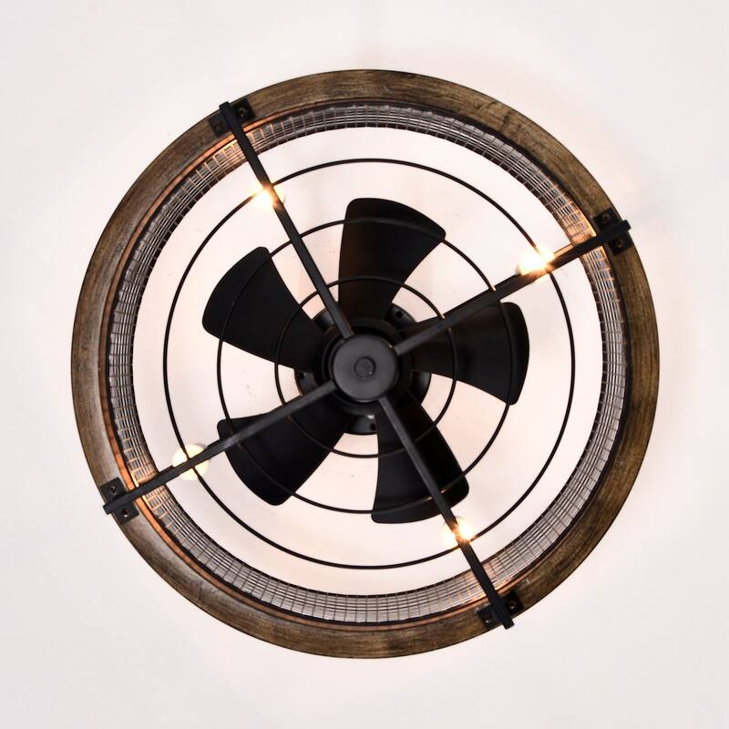 20" 5-Blade 4-Light Fandelier Ceiling Fan with Light