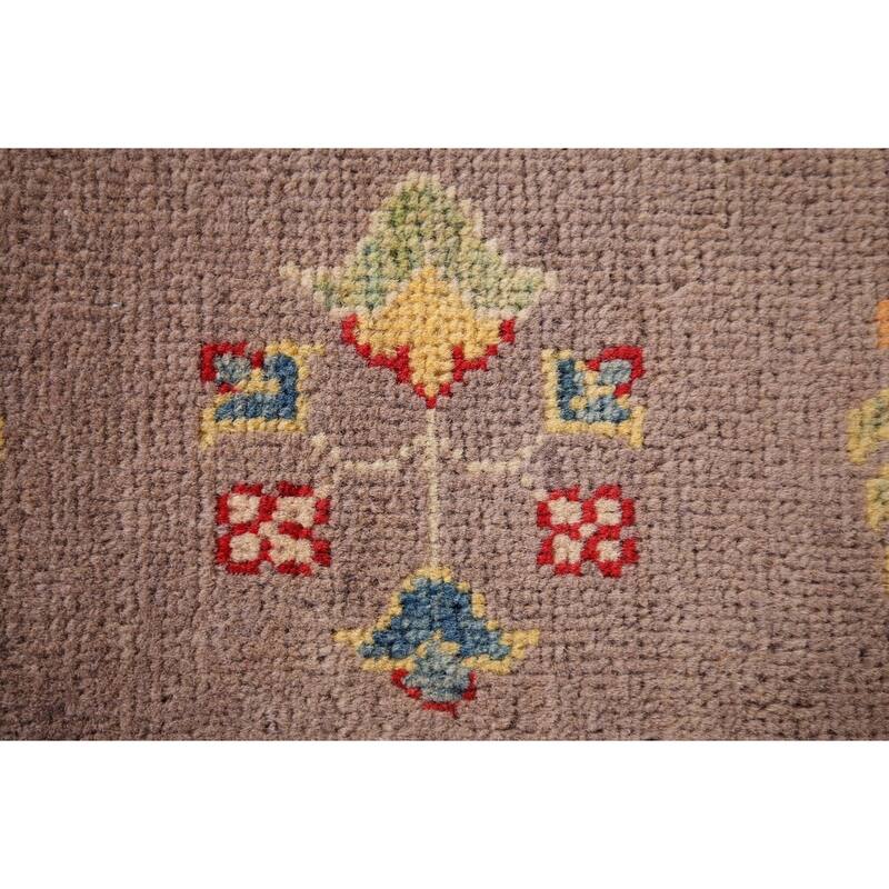 Garden Design Kazak Oriental Accent Rug Hand-Knotted Wool Carpet - 3'2" x 4'11"