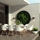 preview thumbnail 1 of 10, Amazonia Hawaii White 9-piece Rectangular Patio Dining Set White chairs and table - 9-Piece Sets