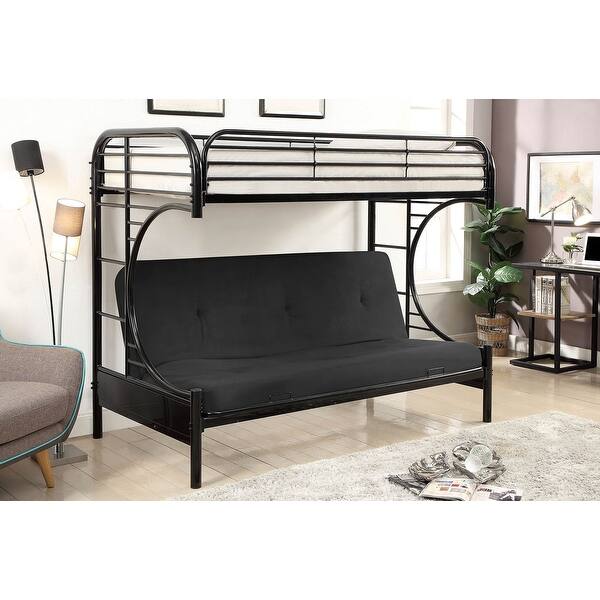 slide 2 of 8, Metal Bunk Bed Black