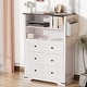 preview thumbnail 2 of 19, 5 Drawer 31.5" W Dresser 2 in 1 Convertible Chest with Detachable Top Drawers and Side Fabric Pocket
