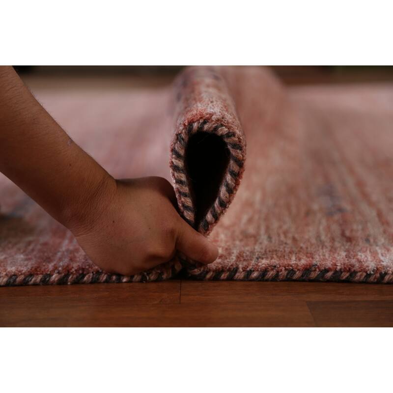 Hand Knotted Oriental 100% Wool Carpet Tribal Tribal Peach Gabbeh Area Rug - 11' 3'' X 9' 1''