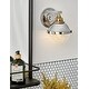 preview thumbnail 1 of 1, Fletcher 1-Light Polished Nickel Sconce