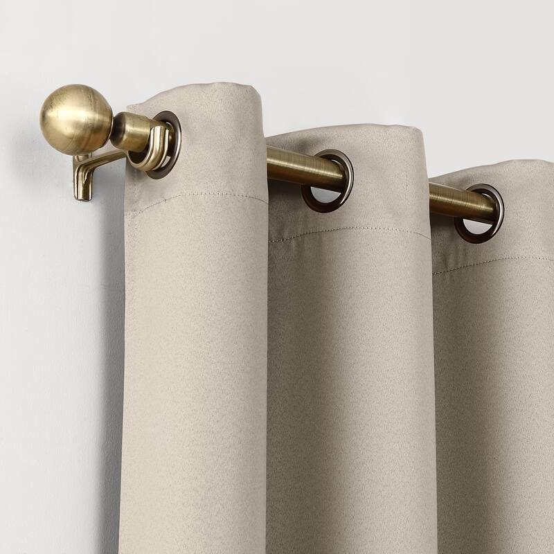 Sun Zero Oslo Theater Grade Extreme Total Blackout Grommet Curtain Panel, Single Panel
