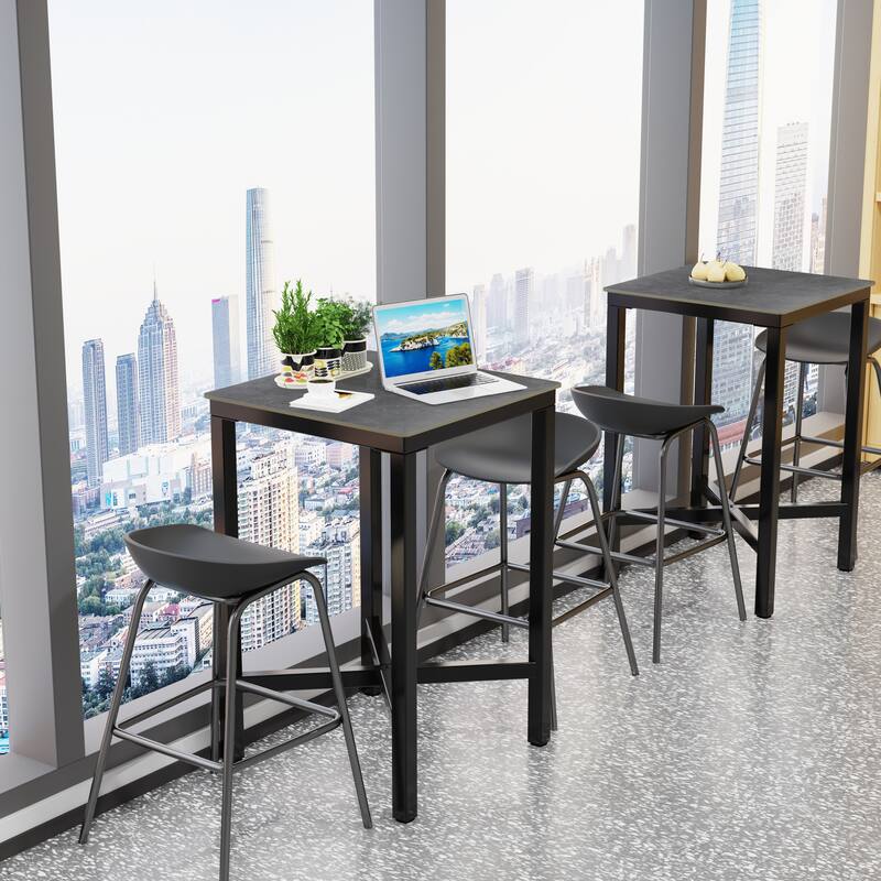 Bar Height 41.4" Dining Table - 27.55x27.55x41.4 inch