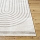 preview thumbnail 12 of 28, Livabliss Scandinavian Fossay Shag Stripe Washable Area Rug