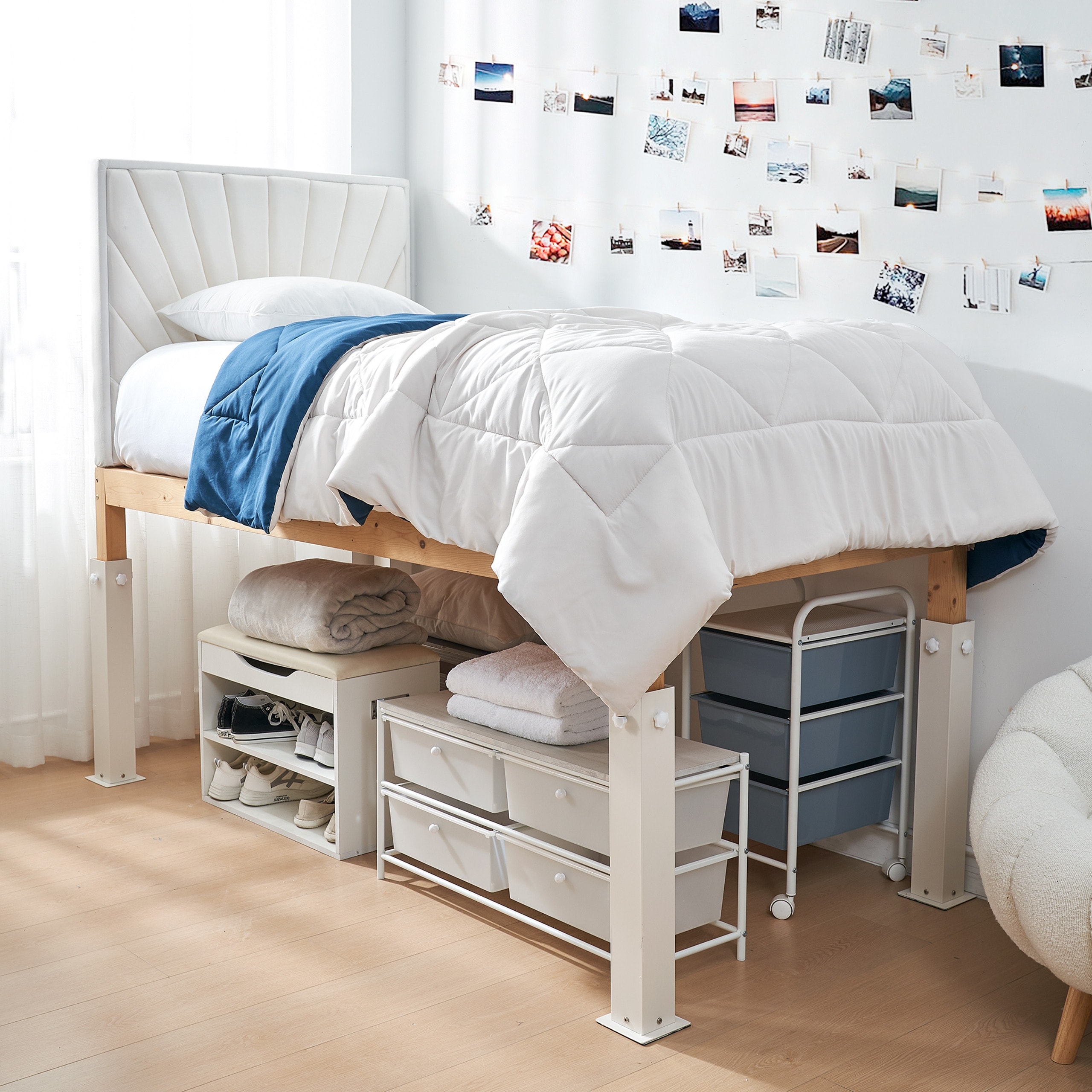 Suprima® Ultimate Height Bed Risers - Carbon Steel by DormCo