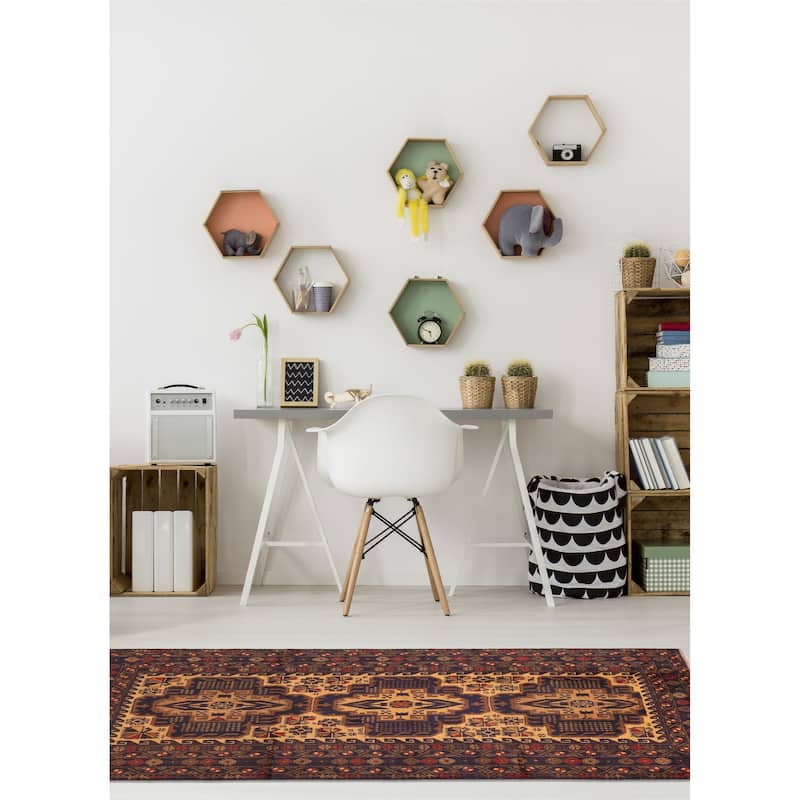 ECARPETGALLERY Hand-knotted Teimani Beige Wool Rug - 3'4 x 6'5