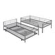 preview thumbnail 11 of 51, 2 In 1 Multifunction Twin Over Twin Metal Bunk Bed With Trundle