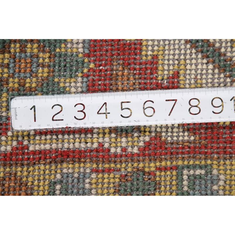 Light Blue Heriz Serapi Oriental Area Rug Handmade Wool Carpet - 8'10" x 11'11"