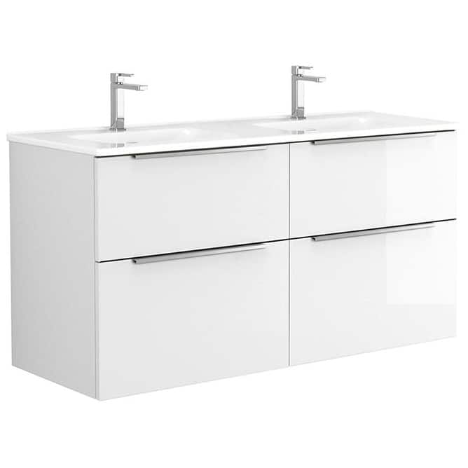 WS Bath Collections Dalia C120D Dalia 48" Wall Mounted Double Basin