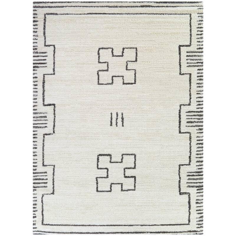 Sorel Moroccan Medallion Area Rug - 5'3" x 7' - Cream - Rectangle