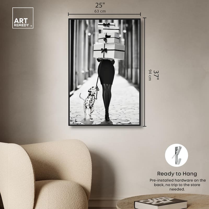 City Dalmatian Canvas by Art Remedy