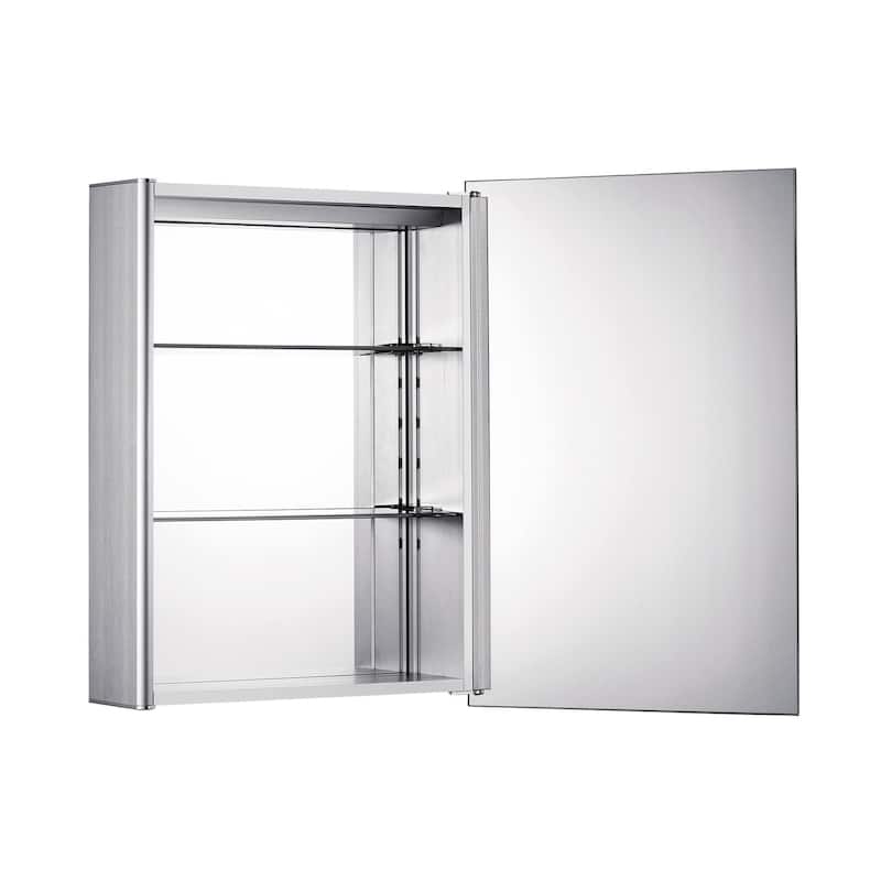 Whitehaus Collection Medicinehaus Single Mirrored Door Surface Mount Medicine Cabinet