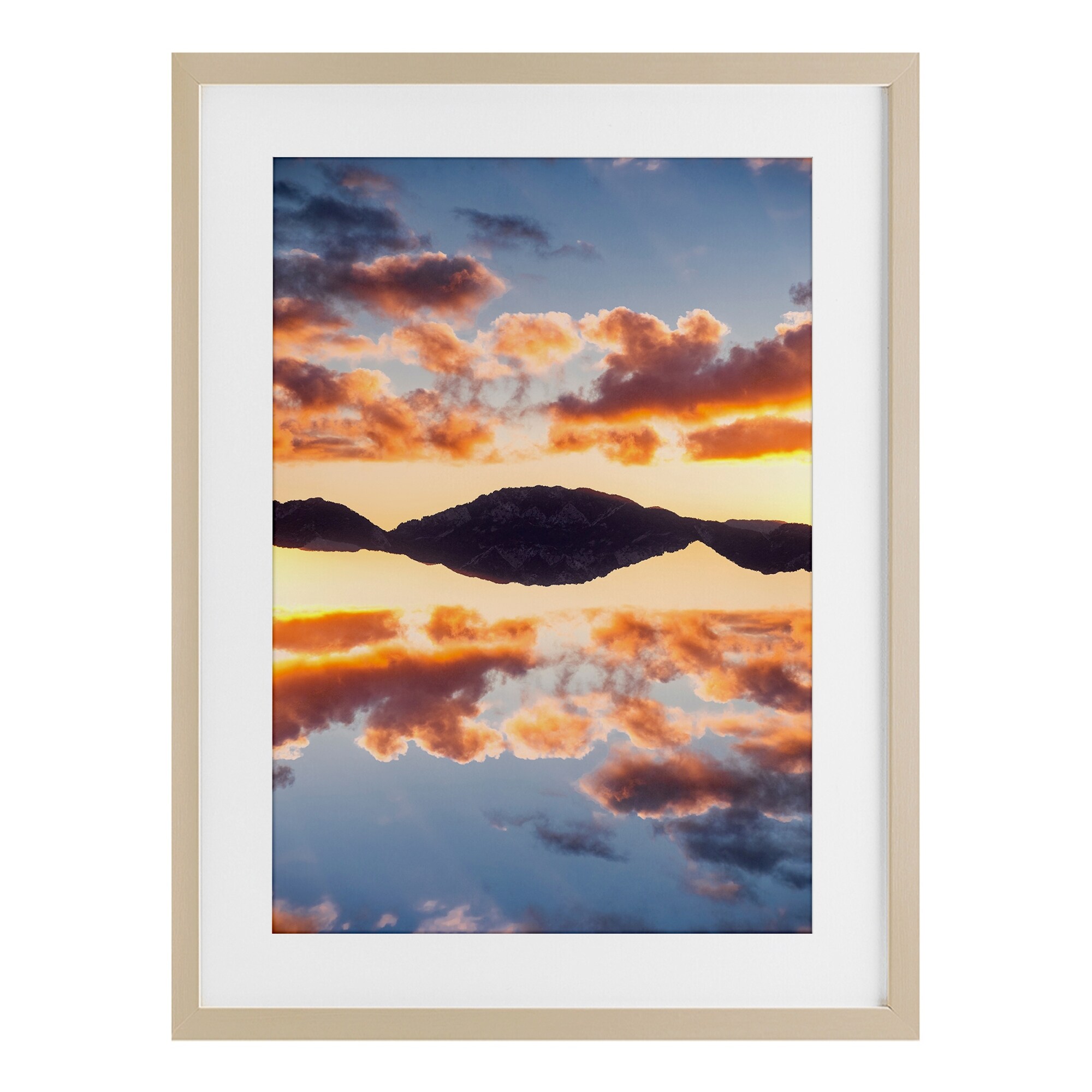 Stupell Vibrant Sunset Reflection Framed Art Design By Robin Vandenabeele