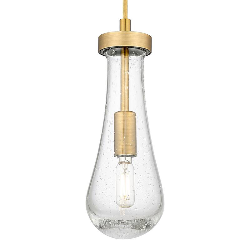Innovations Lighting 451-1P-G451-4SDY Owego 11" Tall Mini Pendant with - Brushed Brass