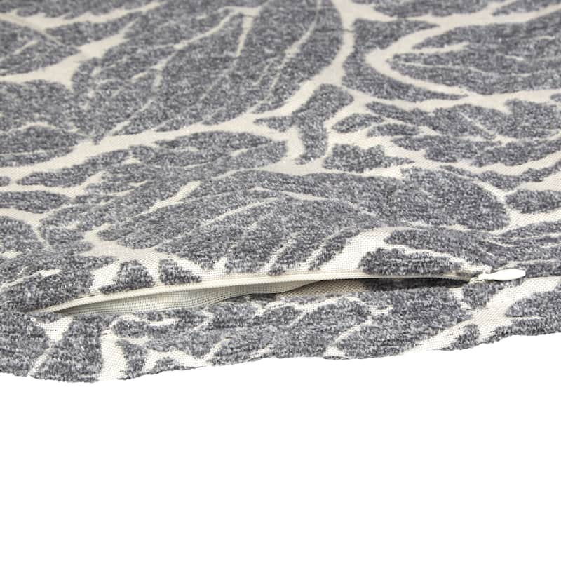 Klear Vu Katelyn Chenille Textured Decorative Toss Pillow Covers 20" x 20" (Set of 2)