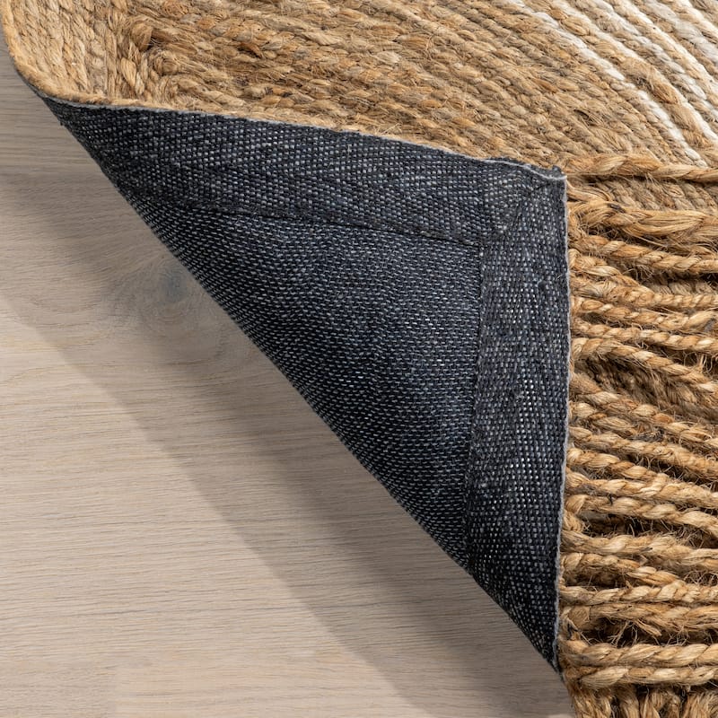 Nuloom Dalia Jute Abstract Area Rug