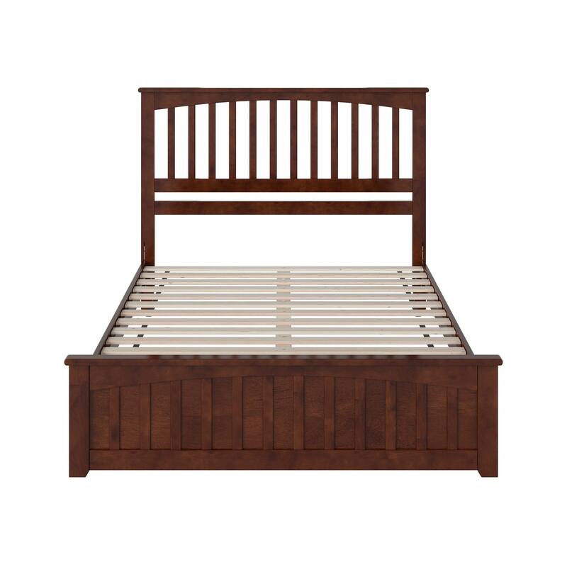 Becket Solid Wood Low Profile Platform Bed with Matching Footboard