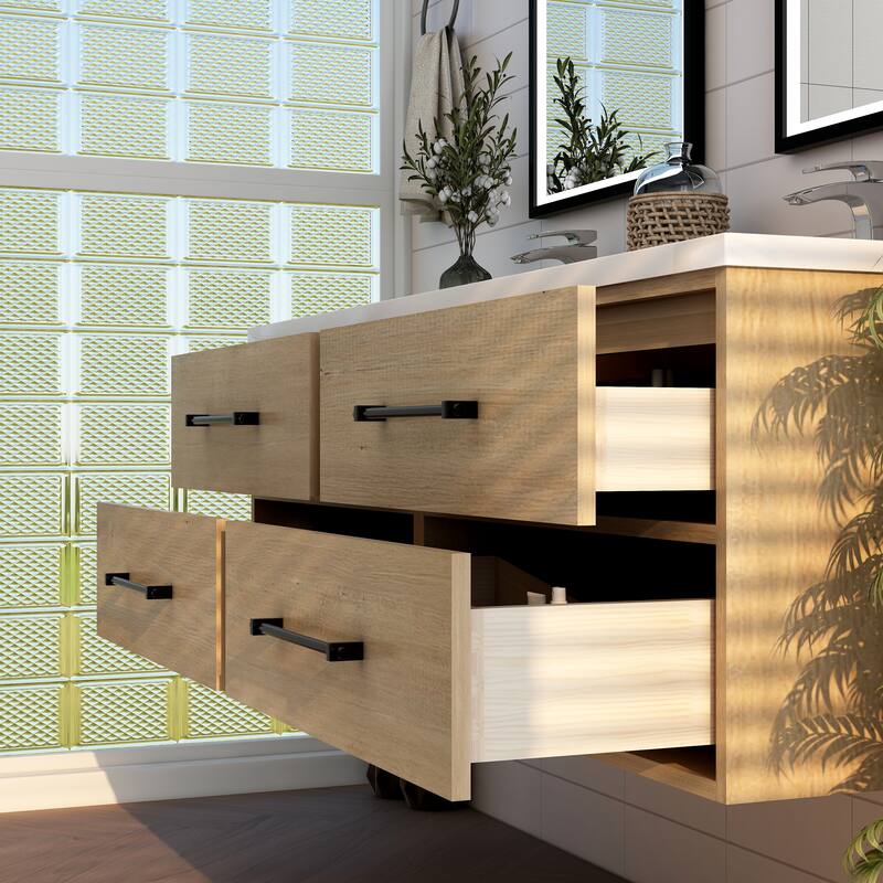 Victoria 48'' Floating Vanity with Double Reinforced Acrylic Sink - 47.5