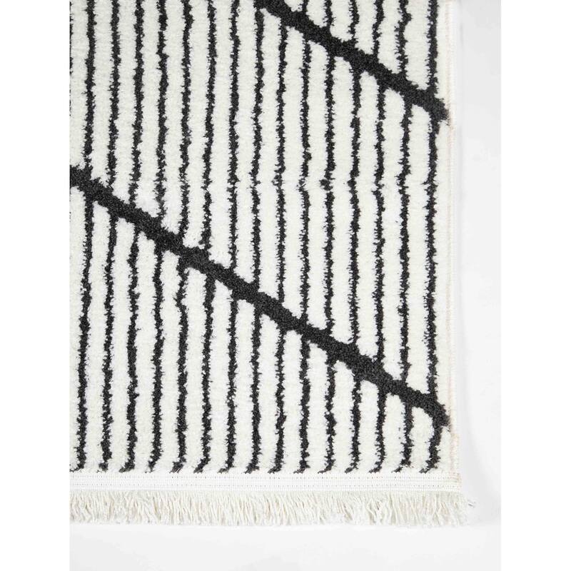 ECARPETGALLERY Machine Woven Sloane Ivory Runner Rug - 2'3 x 7'6