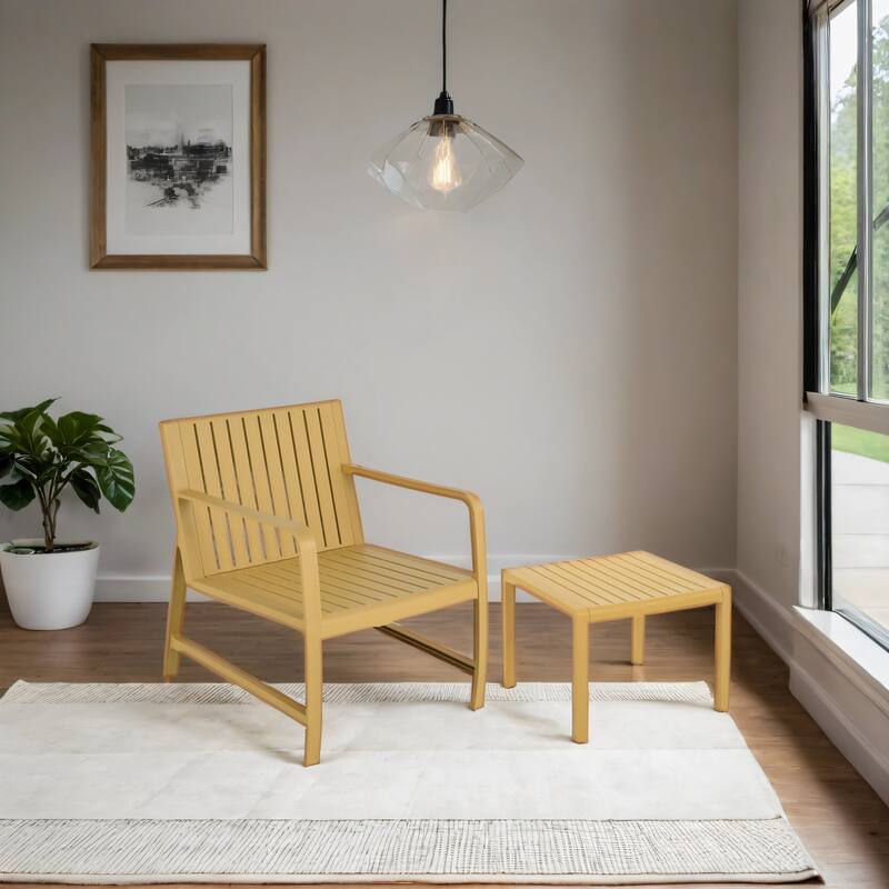 Malwee Indoor/Outdoor Furniture Chair Set with Table, All-Weather UV Resistant PP Material, for Garden, Balcony & Living Room