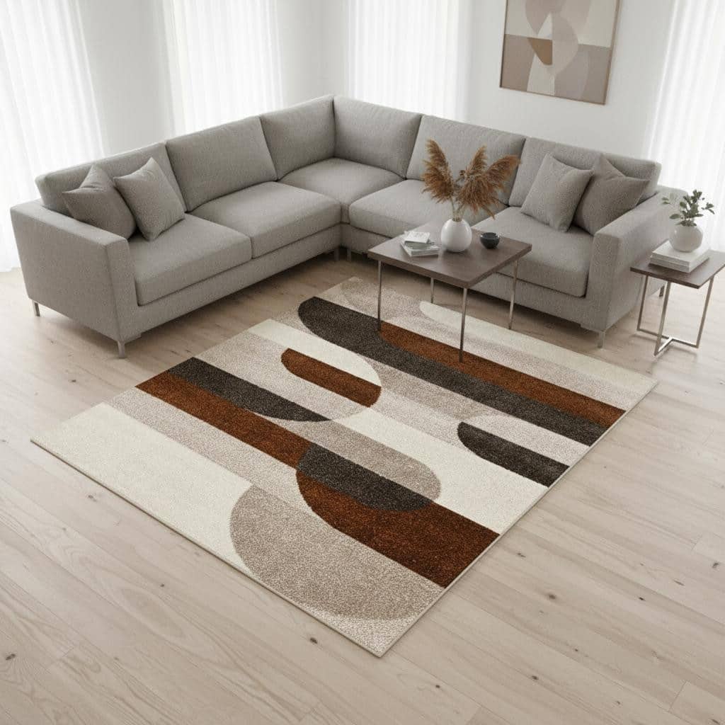 HomeRoots Geometric Modern Rectangle Area Rug - 8' X 11'