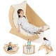 preview thumbnail 3 of 7, Kids Climbing Arch Rocker with Cushion, Montessori Play & Development Tool for Toddler - 31.5" x 17.5" x 15.5"
