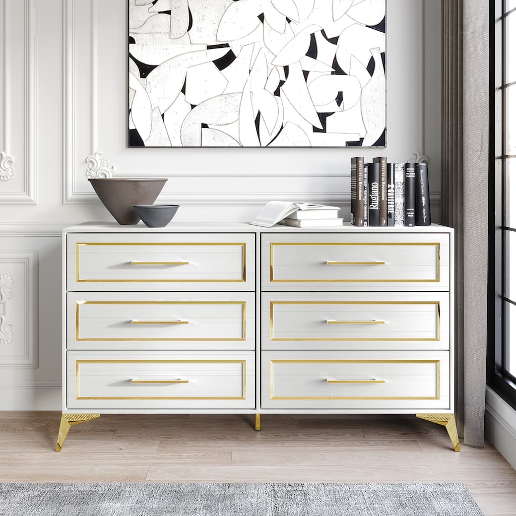 CraftPorch Contemporary Dresser with 6 Drawers