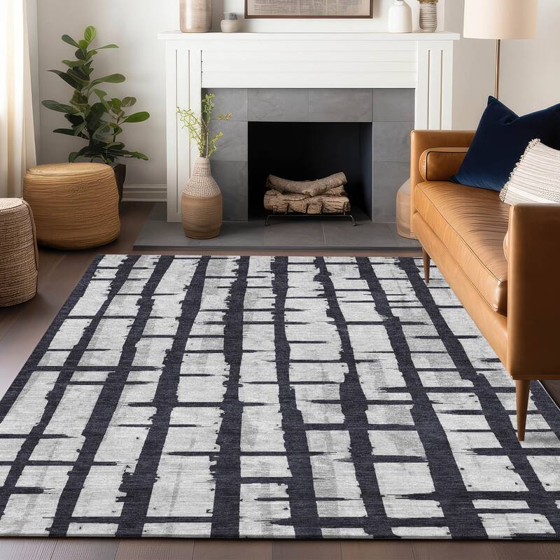 Machine Washable Indoor/ Outdoor Chantille Contemporary Rug