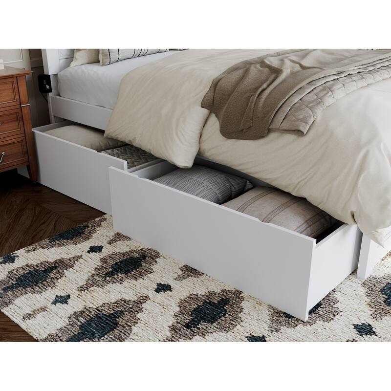 Canyon Platform Bed with Matching Footboard & Storage Drawers