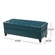 preview thumbnail 41 of 43, Hastings Tufted Faux Leather Storage Ottoman by Christopher Knight Home