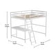 preview thumbnail 47 of 60, Traditional Wood Slat Loft Bed with Integrated Desk & Ladder