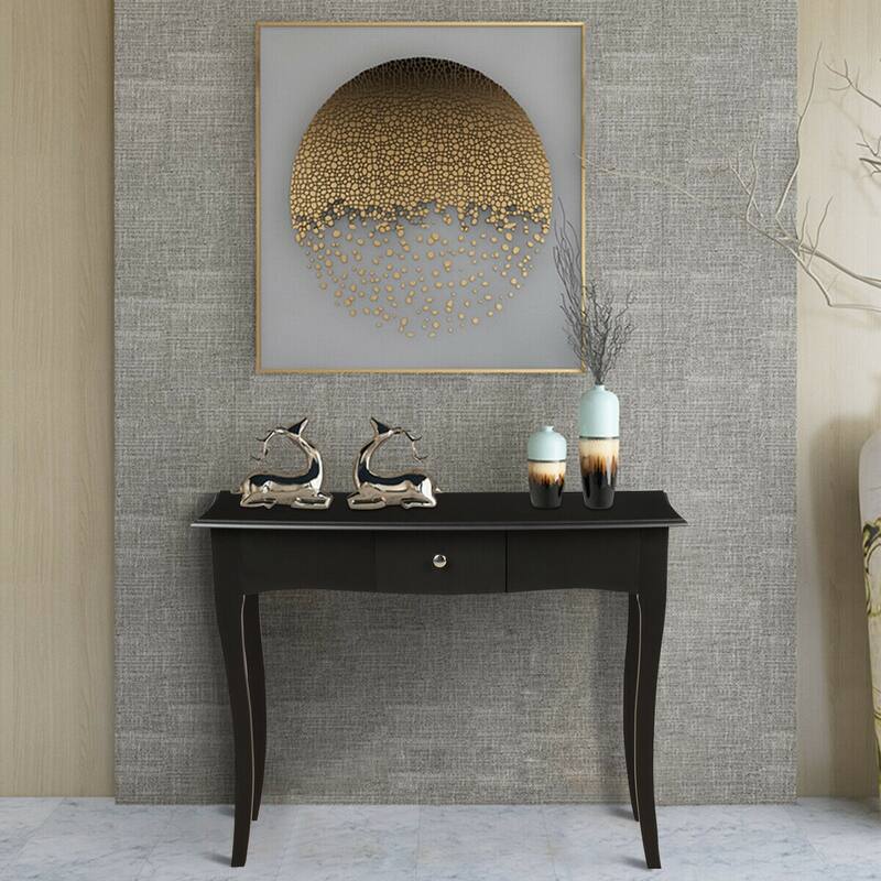 Gymax Wooden Console Table Hallway Entryway Side Sofa Accent Storage - 40''X 14''X 31.5''