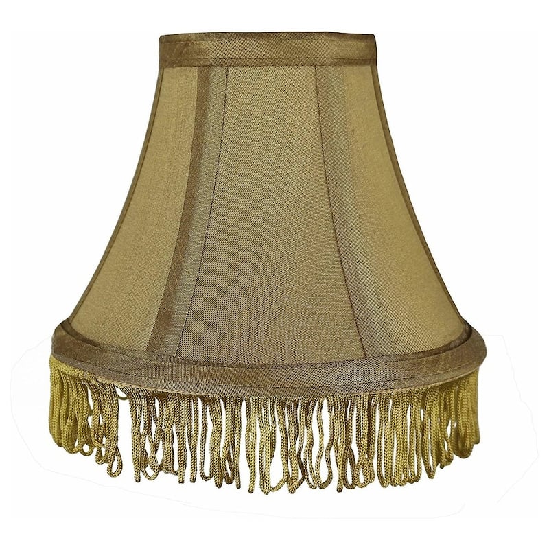 7" Silk Bell Lamp Shade - Single - Gold, Gold