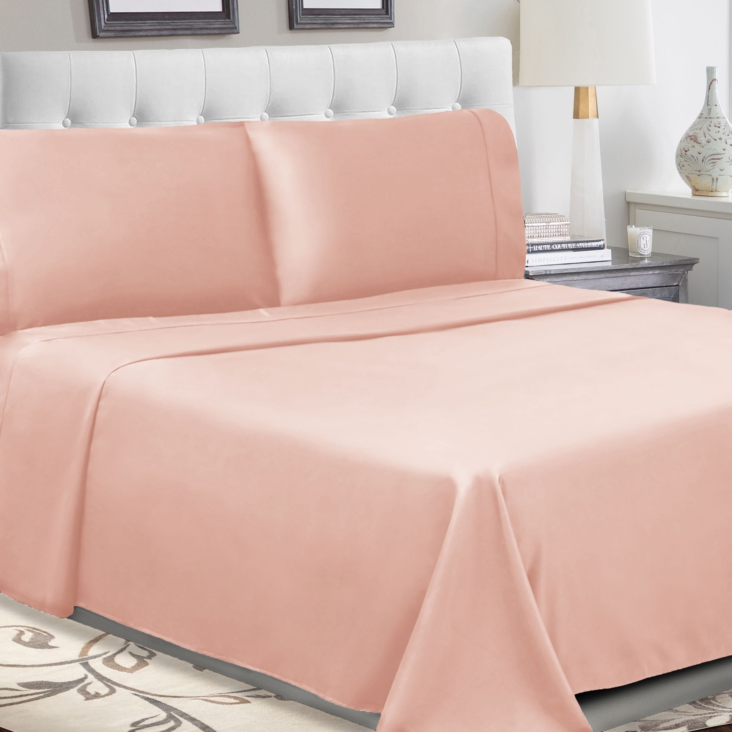 Superior Cotton Percale Solid Bed Sheet Set