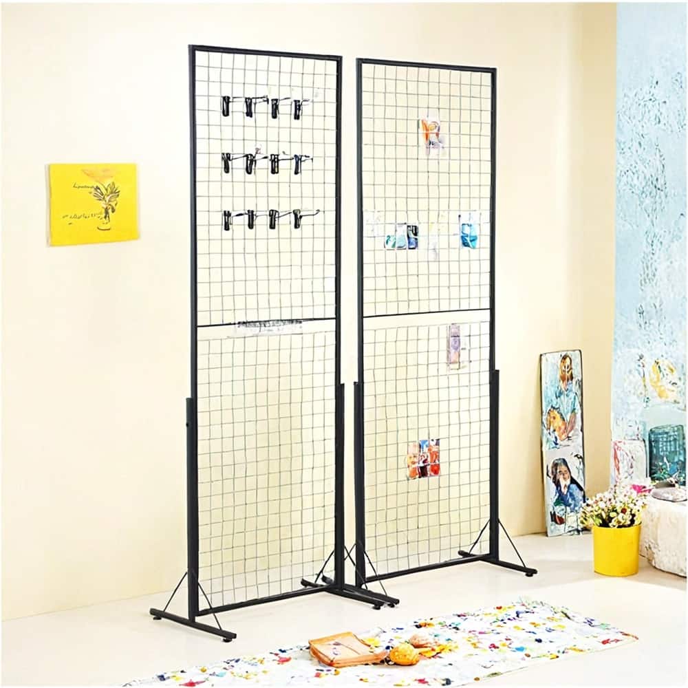 Grid wall Display System 2-Pack,24"x67" Double-Sided Grid Wall Panels