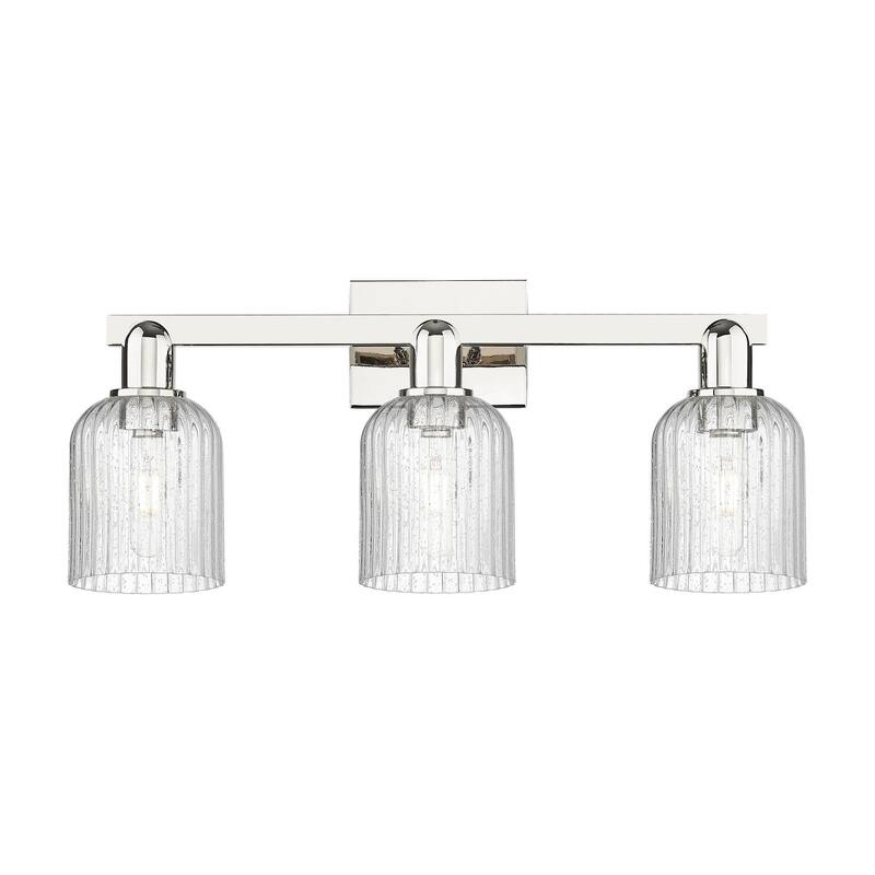 Innovations Lighting 716-3W-11-24 Bridal Veil Vanity Bridal Veil 3 - Polished Nickel / Seedy