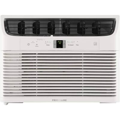 Frigidaire 19" Smart Window Air Conditioner with 10000 BTU, Energy Star, Washable Filter, Sleep Mode, in White