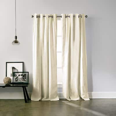 DKNY Chrysanthemum Floral Single Curtain Panel