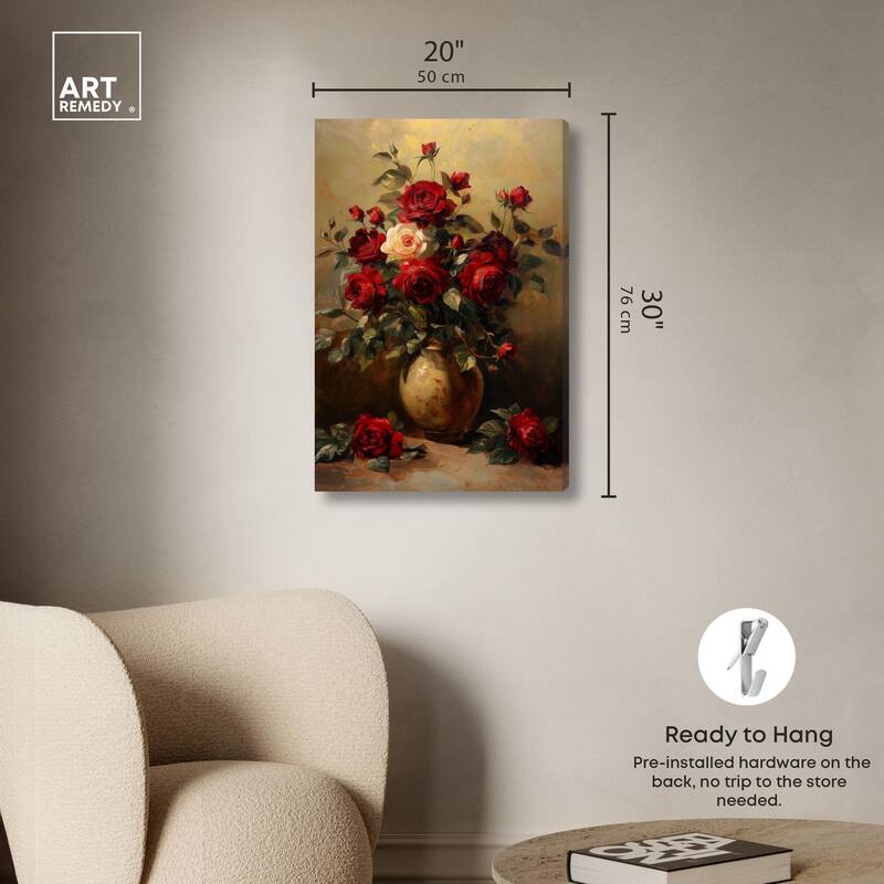 Lavish Lily Lament Canvas by Art Remedy, Gallery Wrapped