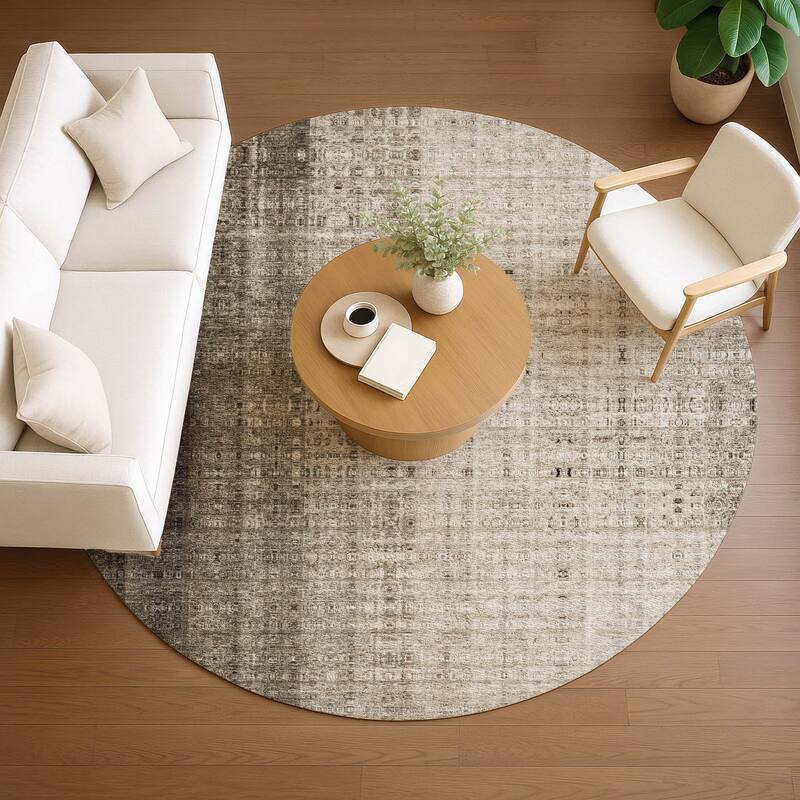 Machine Washable Indoor/ Outdoor Contemporary Ombre Chantille Rug