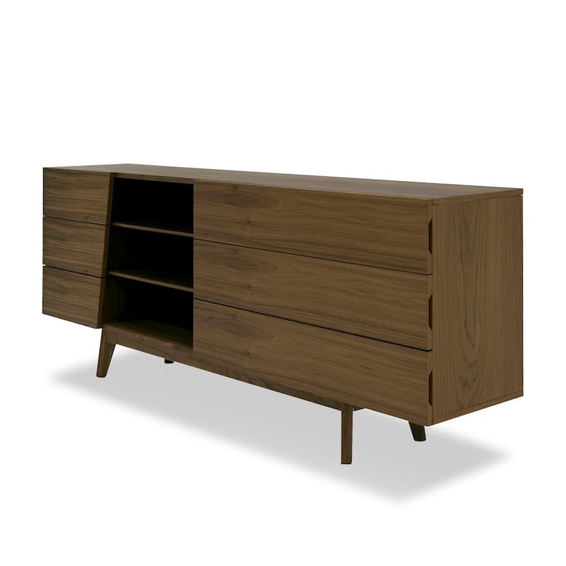 Modrest Abelard Mid-century Walnut Dresser